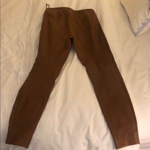 Beautiful camel color Ralph Lauren leather pants